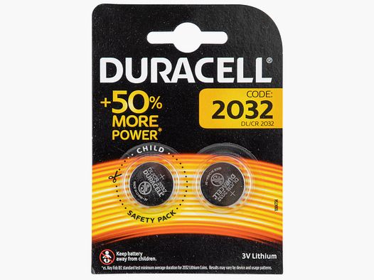 Duracell Knopfzelle CR2032 2er-Pack