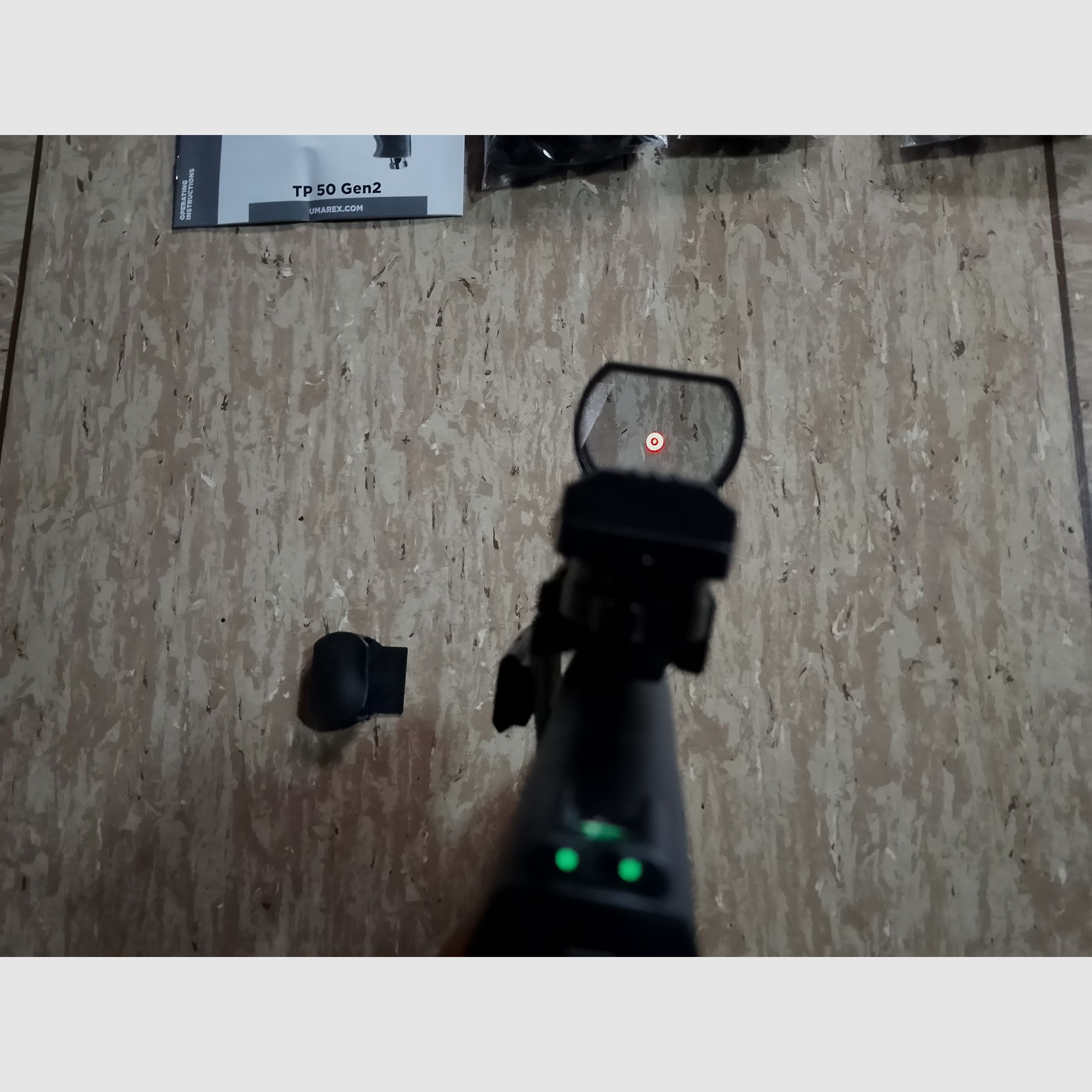 Hdp50 Tp50 T4E RAM .50  Gen 2 mit Visier Rot Grün Punkt Top Mount Scope + CO2 Kapseln + Flashlight Zoom Strobo + Laser + Alu Kugeln Rubberballs neu 