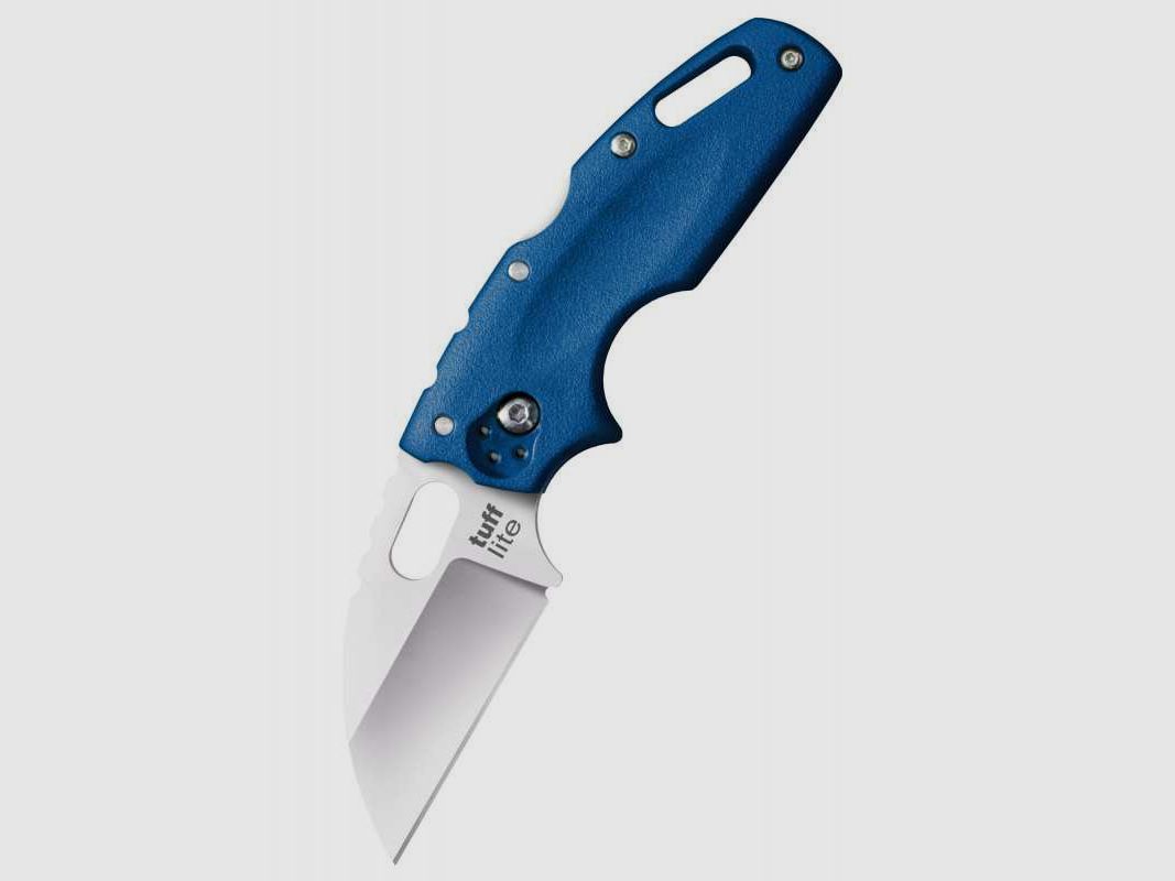 Cold Steel Tuff Lite Taschenmesser, Glatte Schneide, Blau