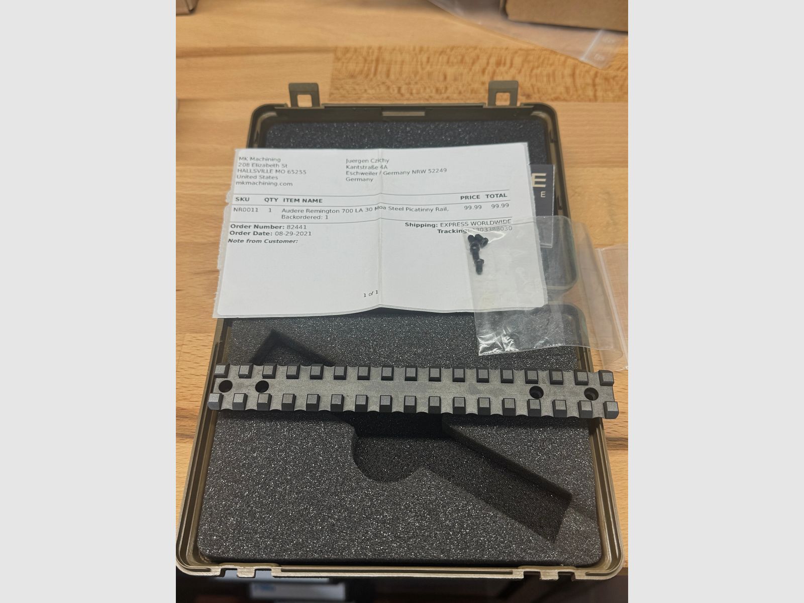 NEU" AUDERE Picatinny Schiene Sys. Rem. 700 LA