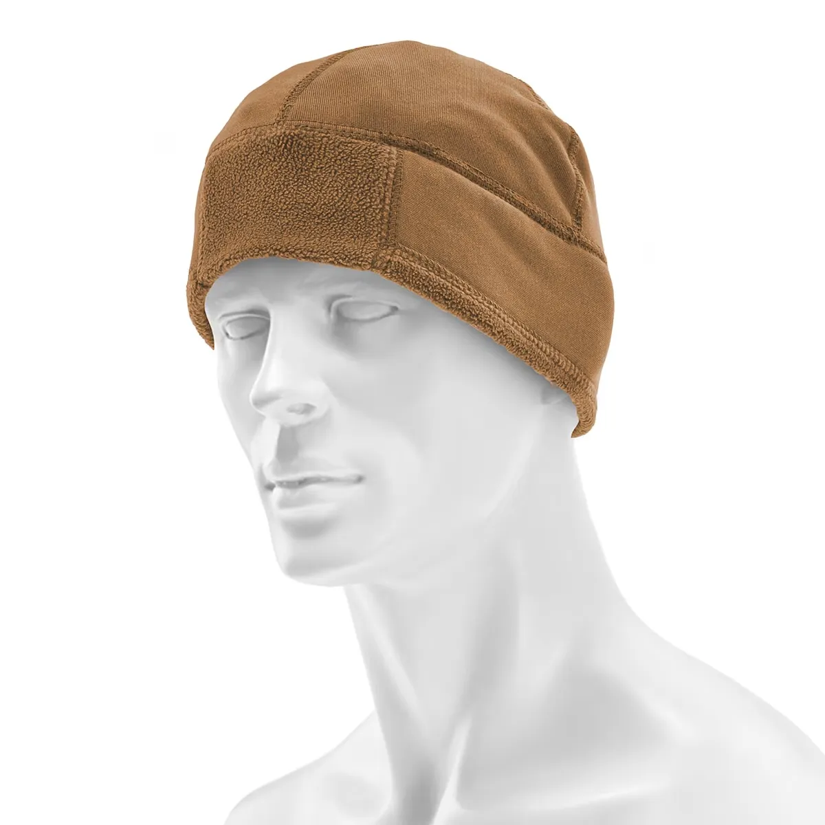 Gorro de forro polar BW, talla 54-58, coyote tan beige, imagen 2 de 2