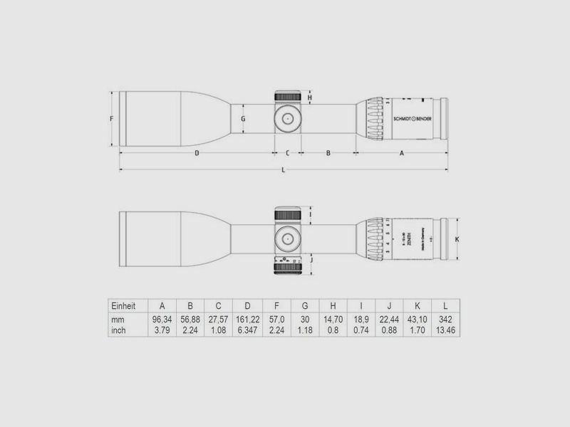 Schmidt & Bender 3–12x50 Zenith Universal Scope Hunting