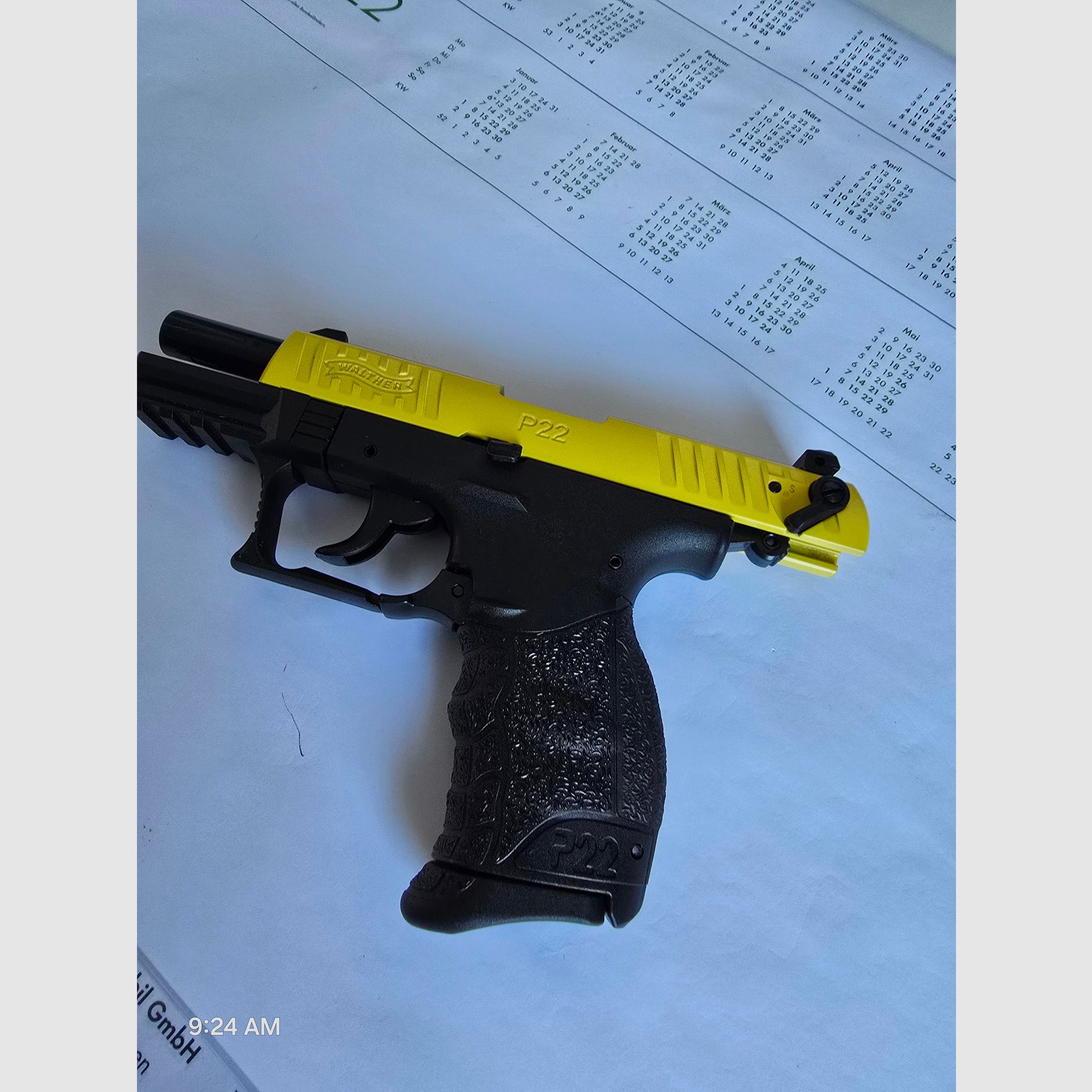 Walther P22Q Black/Yellow Sondermodell