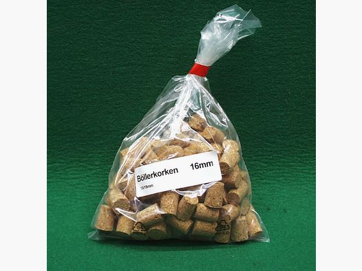 Böllerkorken Presskork 16mm