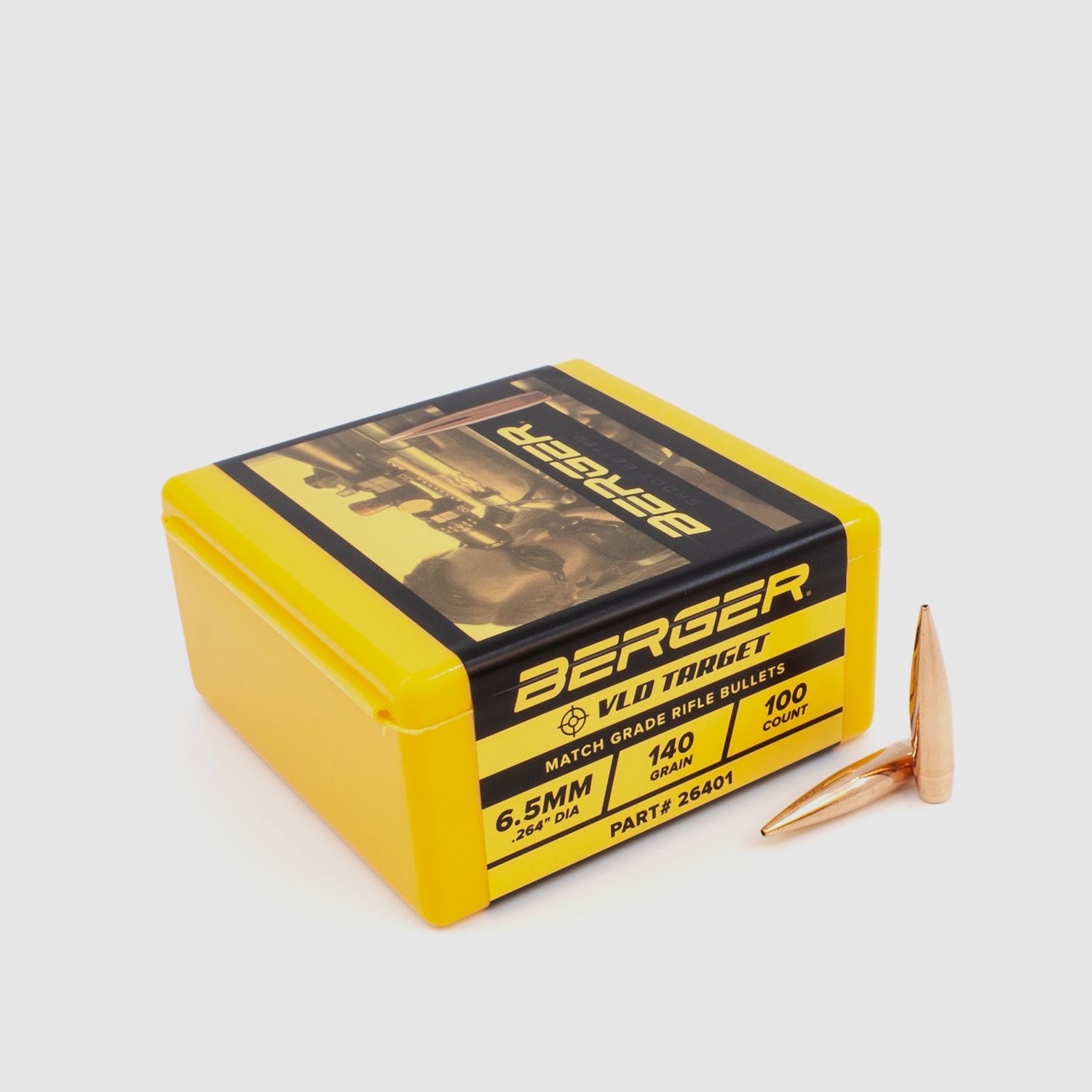 Berger Bullet 6.5mm/.264 VLD Target 140GR 500 pieces