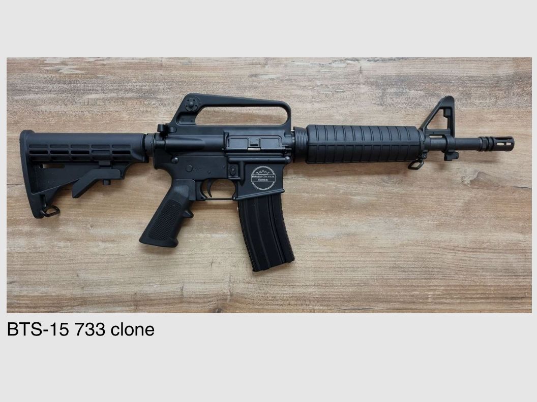 AR15 o sistema di cambio AR nei calibri .223Rem, 9mm Luger, .300 AAC Blackout, .450 Bushmaster, 6,5 Grendel di BTS Bavarian Tactical Systems