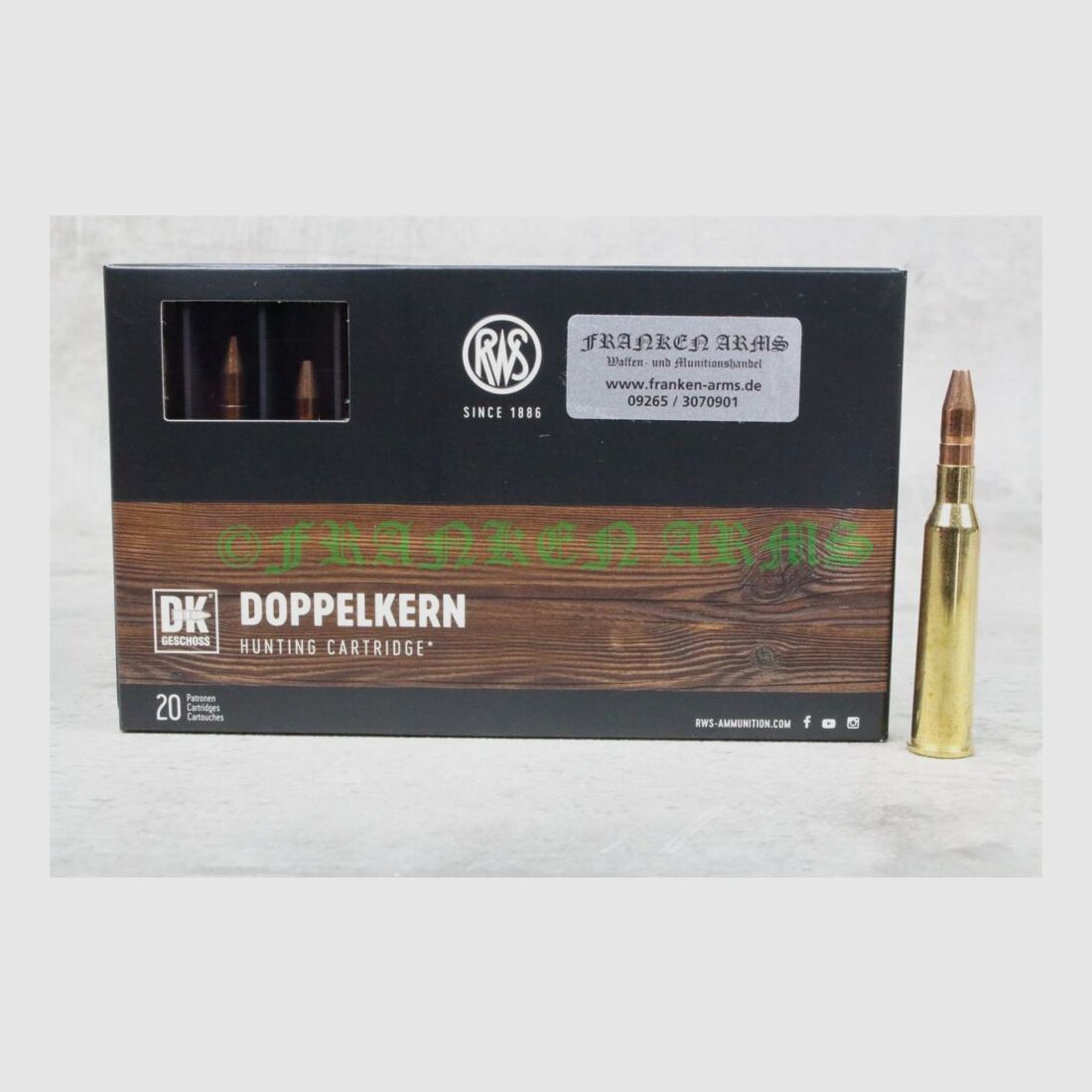 RWS Doppelkern 6,5x57R 140gr. 9,1g 20 Stück Staffelpreise