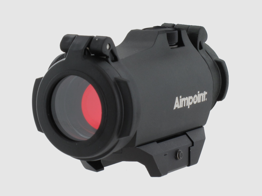 Red Dot Aimpoint H2 può resistere a tutti i tipi di condizioni ambientali grazie ad un corpo riprogettato e rinforzato oltre alle coperture flip-up che proteggono le lenti