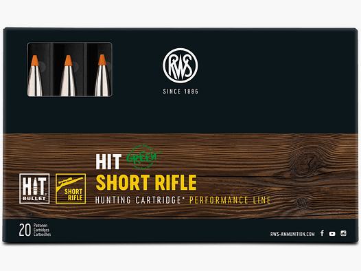 RWS 8x57 IS Hit Short Barrel 160gr. - 20 St.