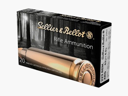 Sellier & Bellot	 62grs XRG 20STK .223Rem