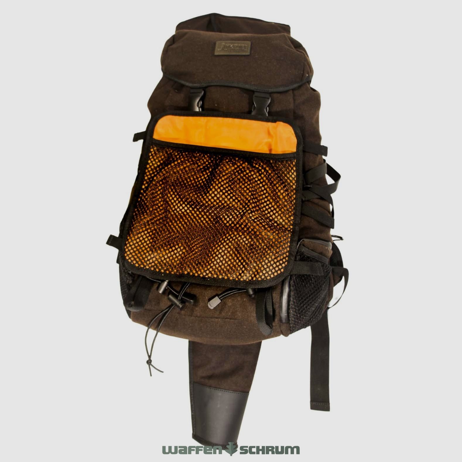 Mjoelner Hunting Rucksack Arild Dark Brown 36l Mit FAST-DRAW Gewehrtasche