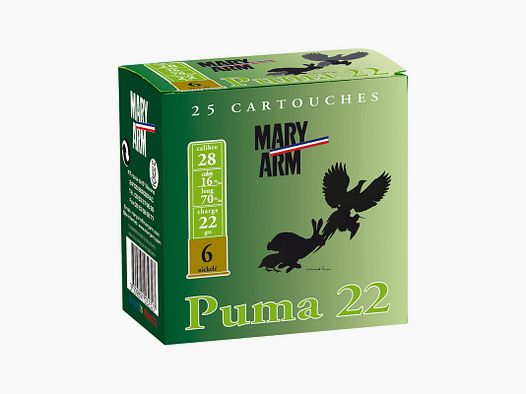 MARY ARM PUMA 22 NICKELE CARTRIDGES