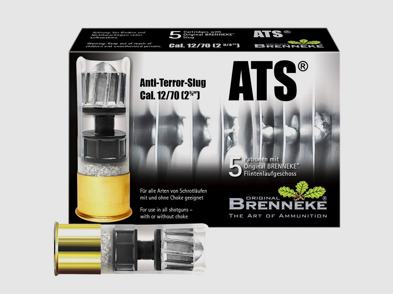 Brenneke 12/70 ATS Slug 27,5g/424grs.