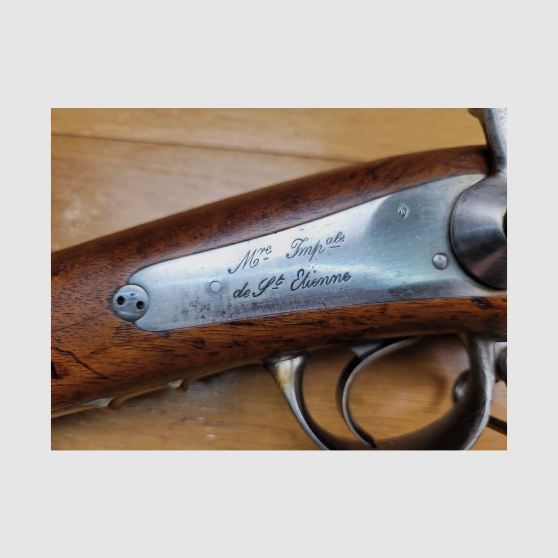 Sehr schönes Gewehr Modell 1857 umgebaut Tabatière 1867 – Tabatière Stahl 1. Typ – Mono-Seriennummer von 1859 in der kaiserlichen Manufaktur von Saint-Étienne – Ausgezeichneter Zustand, Bild 7 von 30