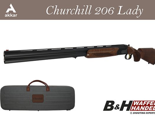  Akkar Silah   Churchill 206E Lady Black / Damenflinte / Bockdoppelflinte / BDF / Stahlschrotbeschuss