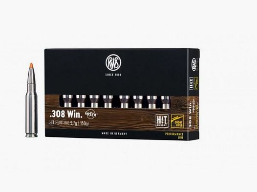 RWS HIT HUNTING SHORT RIFLE - .308 WIN. - 150 GRS. - 20 STUKS