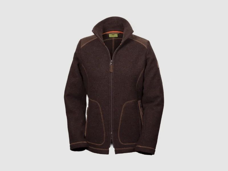 Loden-Fleecejacke "Adele" , dunkelbraun
