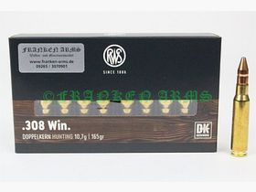 RWS Doppelkern .308 Win. 165gr. 10,7g 20 pezzi prezzo per quantità