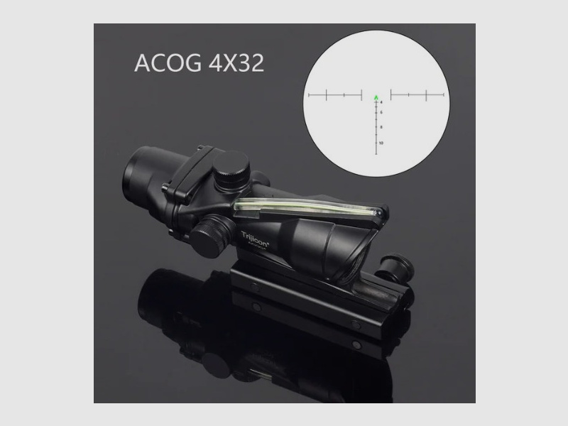 4x32 ACOG, Grün, Für Jagd, Zielschießen