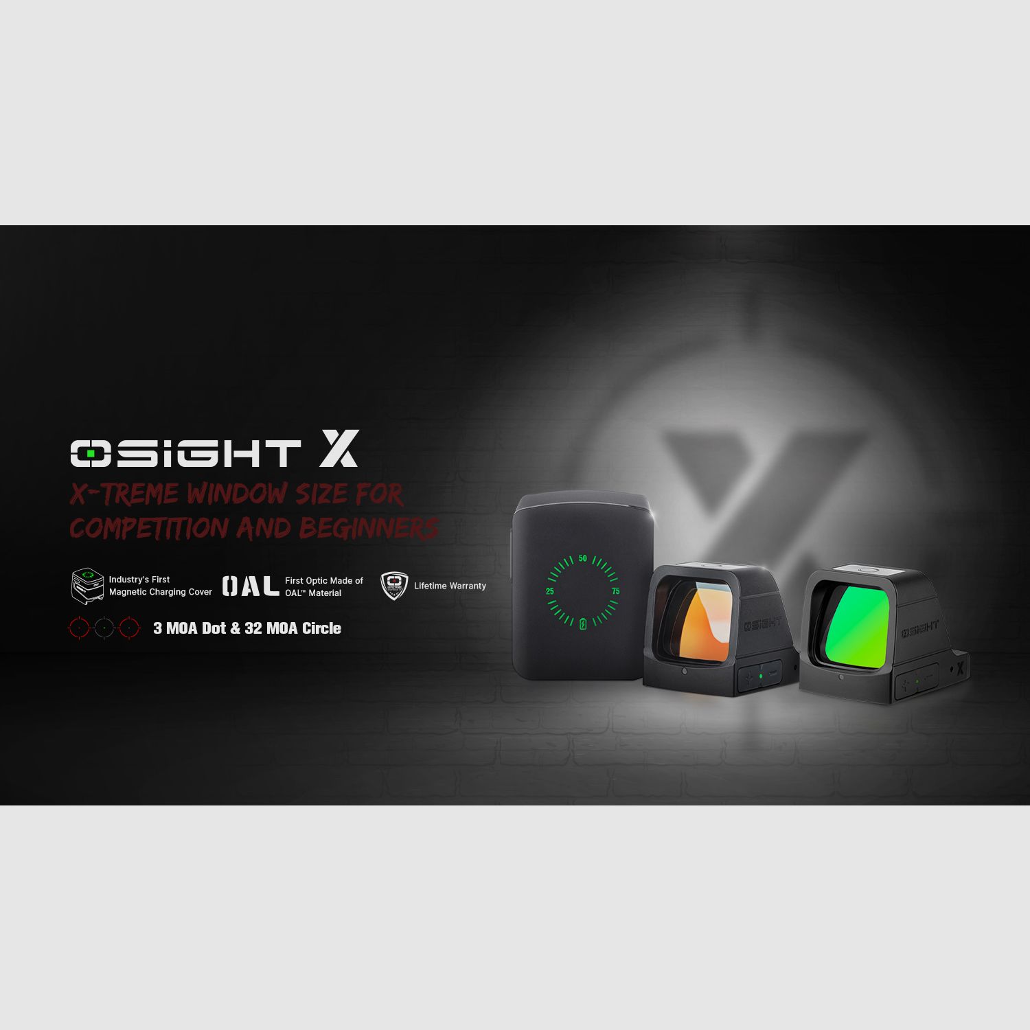 OSIGHT „X“ Red Dot 3MOA / Circle 32MOA RMR, Bild 6 von 6