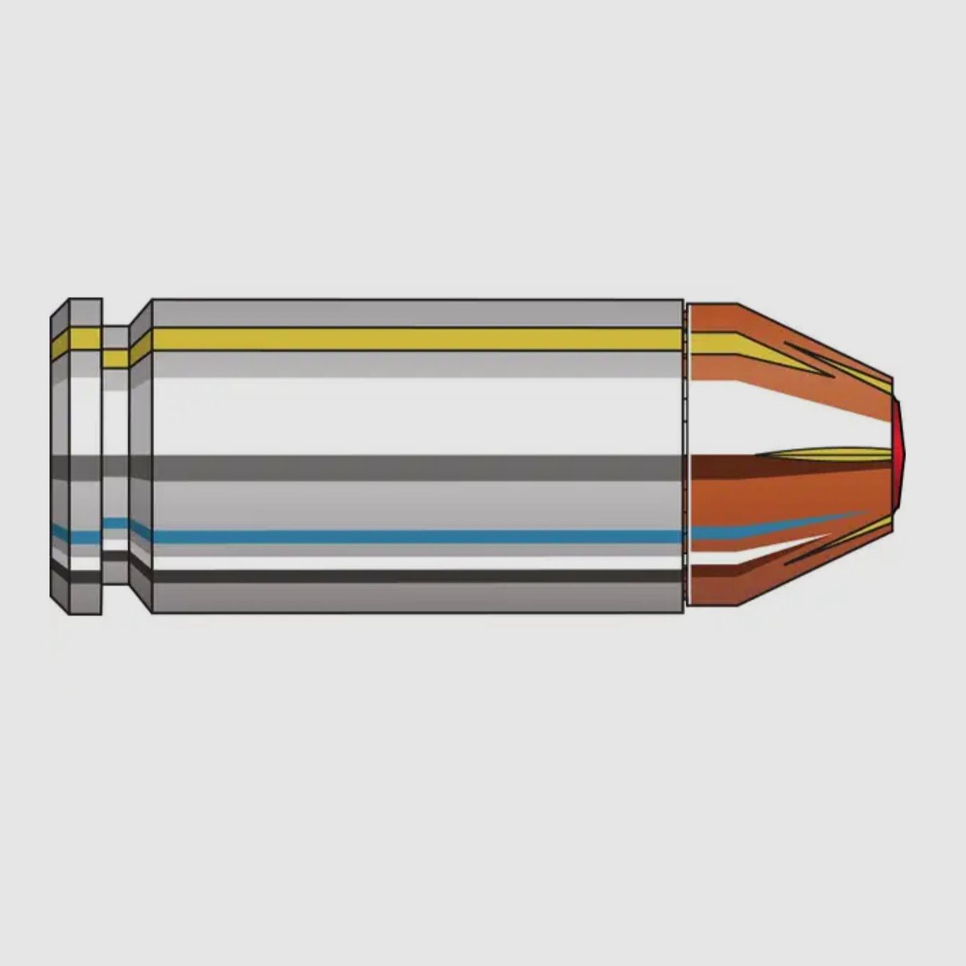 Hornady 196543 .40 S&W FlexLock 11,3g 175grs. Pistolenmunition 5591376 91376