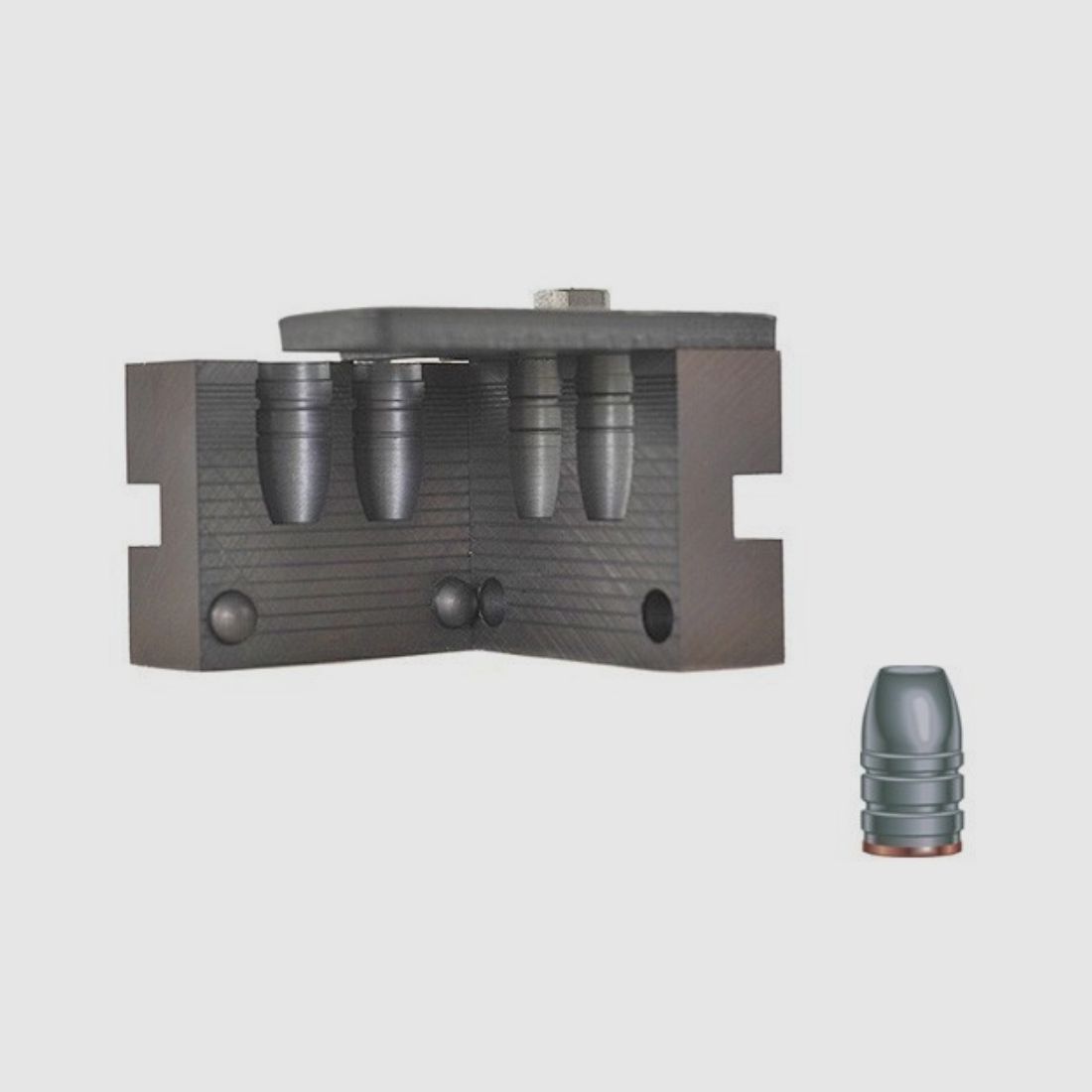 RCBS Doppelgiesskokille .458 / 11,63 mm 300 gr / 19,4 g 45-300-FN Flachkopfgeschosse Gas Check .458