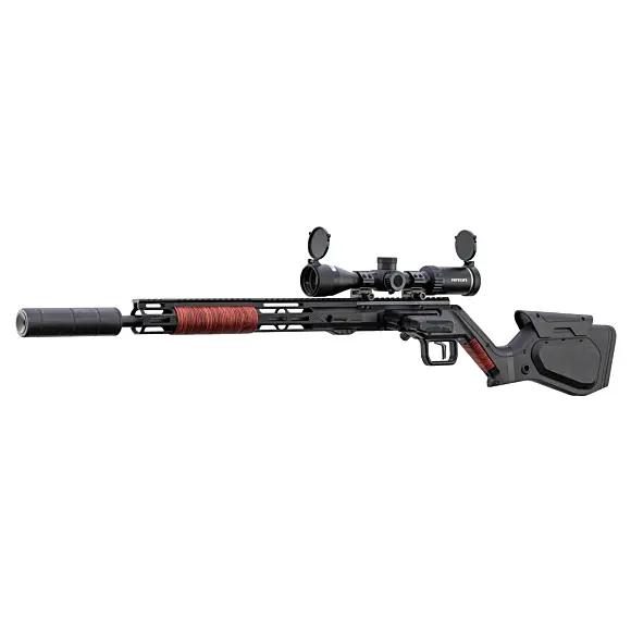 Pack Repetierbüchse Hera Arms H6 222 Rem. Schwarz + Optik + Schalldämpfer, Bild 3 von 4