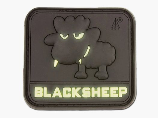 Jackets To Go 3D-Patch BlackSheep nachleuchtend small