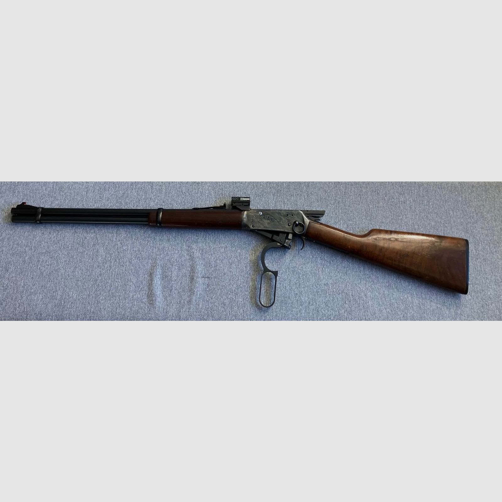 Winchester lever-action rifle Model 94 caliber .30-30 rarity with Tornado red dot sight