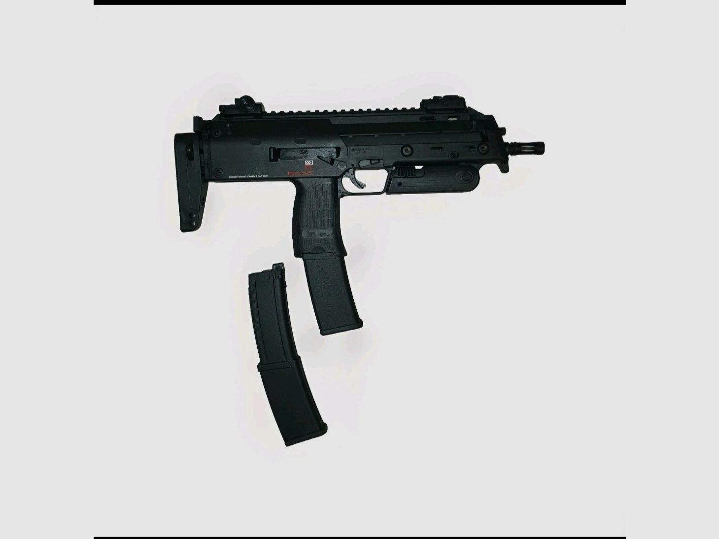 HK/Umarex MP7A1 GBB Airsoftreplica + vervangmagazijn