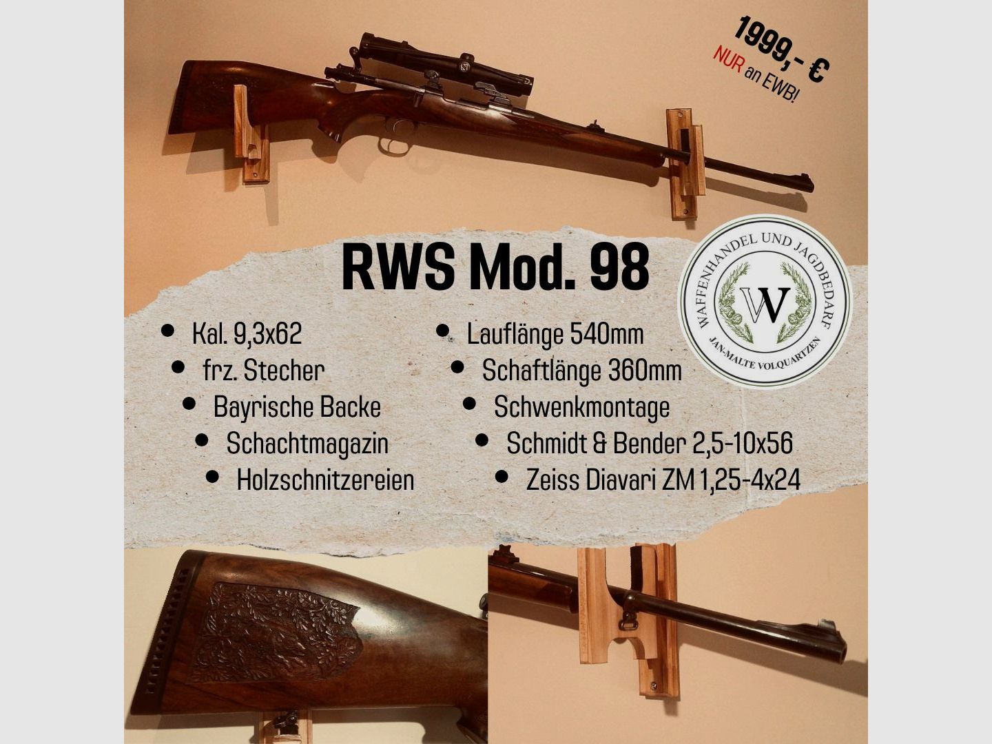 RWS Mod. 98 9.3x62