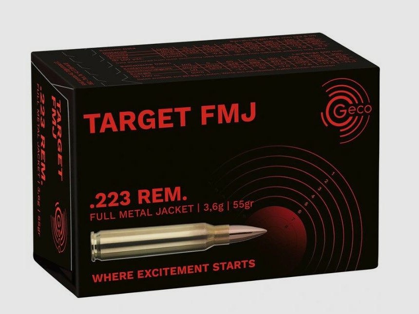 Geco .223 Rem. Vlm Target 3,6g/55grs. Geco
