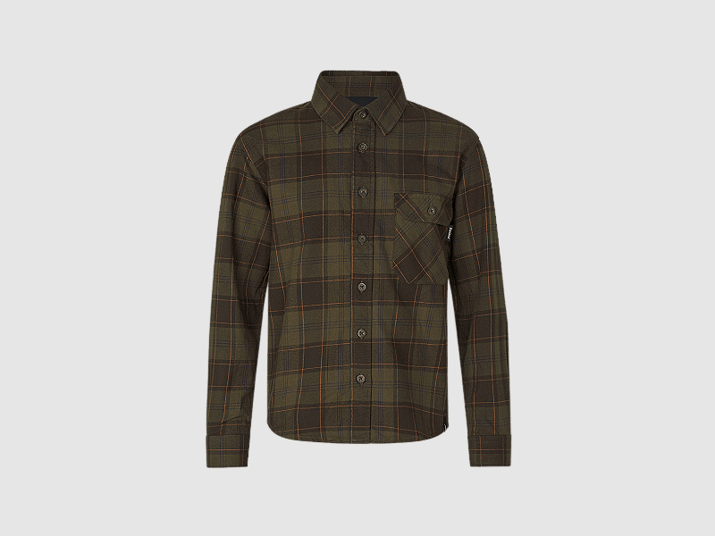 Seeland Glen Junior Flannel Shirt Pine Green/Dark Navy Check 10