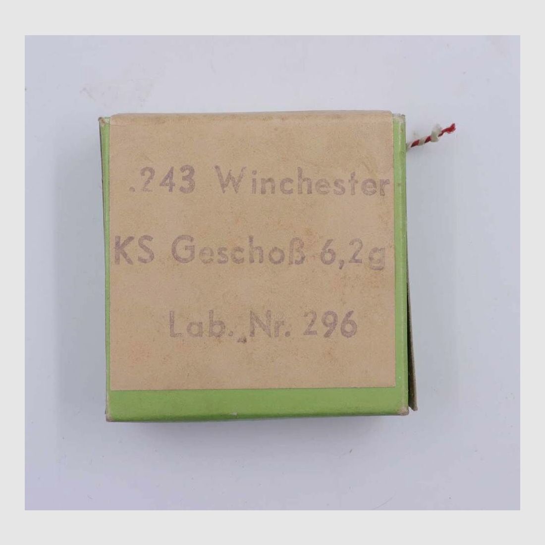 RWS (WZd.Fa.Rottweil) Büchsenpatronen .243Winchester/Versuch