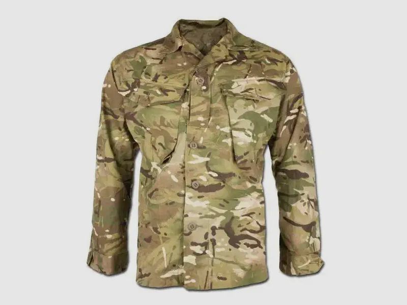 Veste de champ tropicale de l'armée britannique d'occasion - camouflage MTP / 160/88 homme