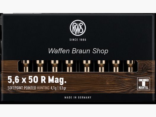 RWS 5,6X50 R MAG TMS 4,1G 20ER