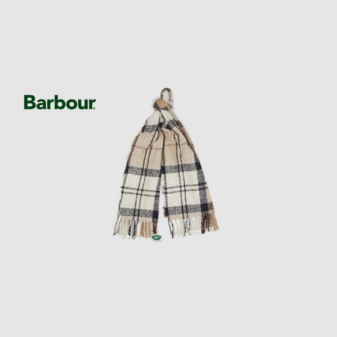 BARBOUR Damen Schal Boucle Tartan Beige, Bild 1 von 2