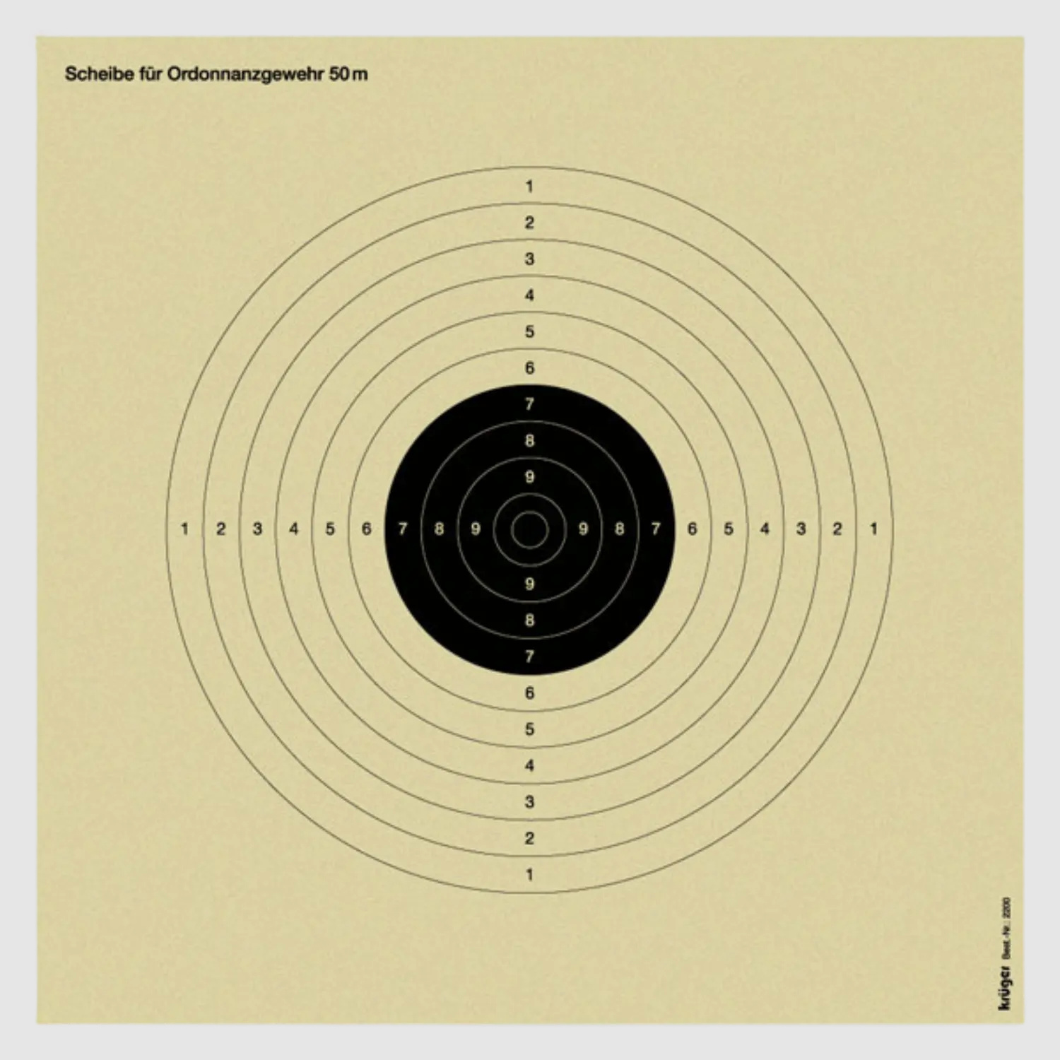 Z17-doel ordonnantiegeweer I BDS ordonnantie 50 meter 50 st.