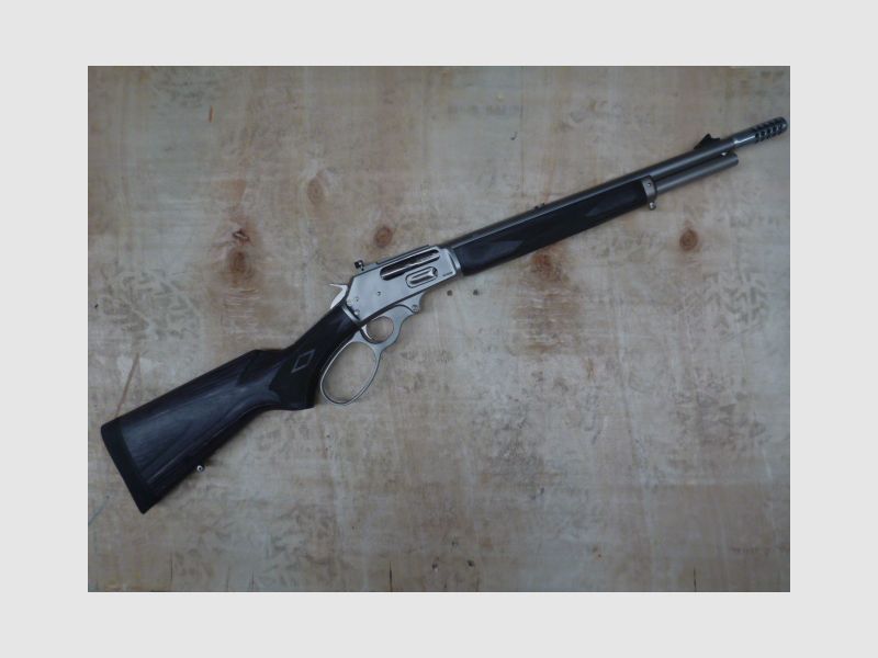 Carabina MARLIN 1895 Trapper in acciaio inox con freno di bocca fisso calibro 45-70 Govt, immagine 1 di 9