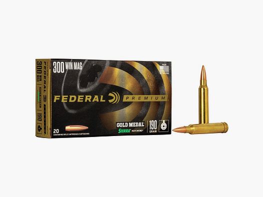 FEDERAL CARTRIDGES 300 WIN MAG 190 GR