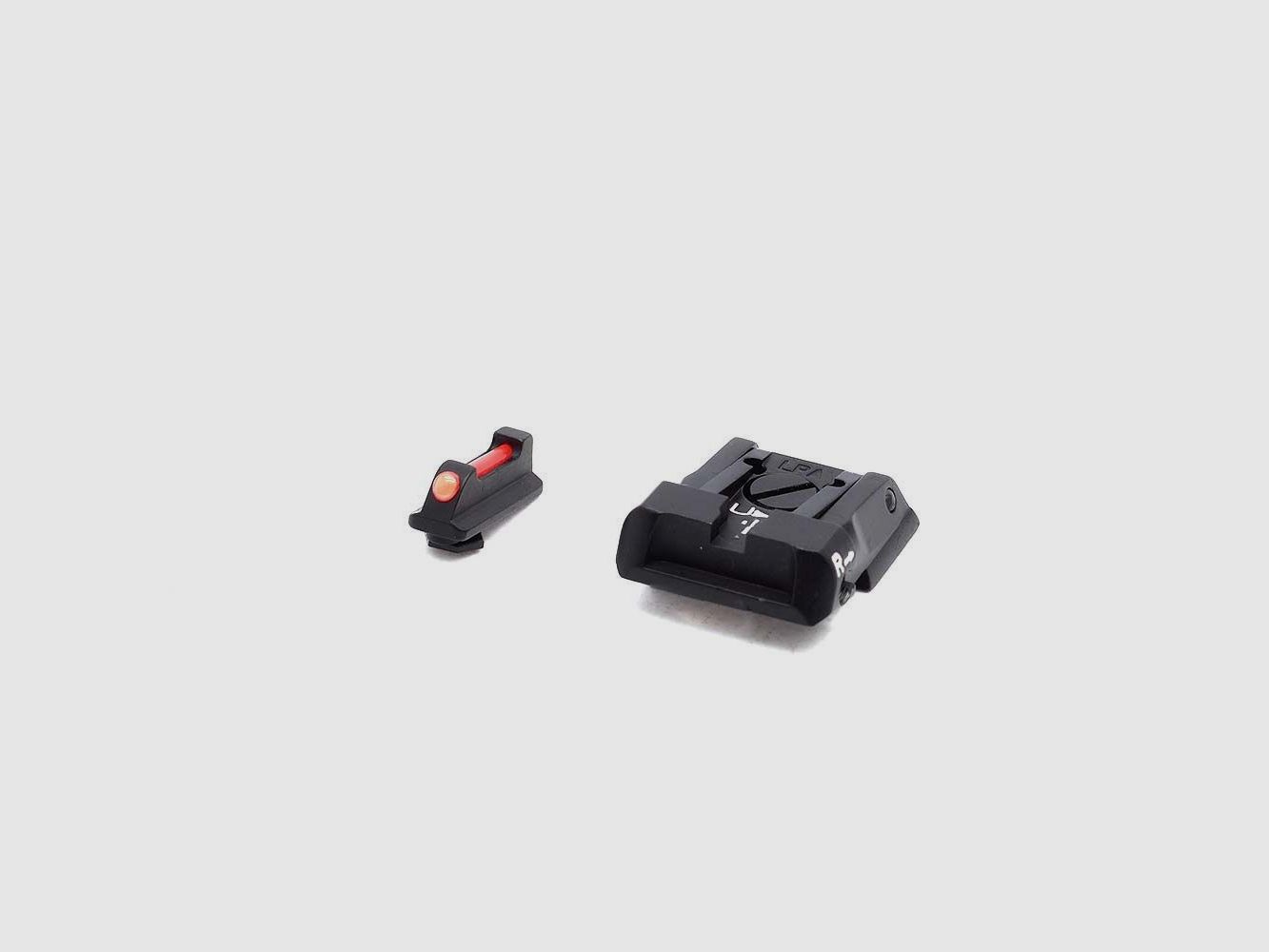 LPA SPS13WA6F Ensemble de viseurs de transport pour Walther PPQ Q5 Match avec front en fibre optique, image 2 sur 3