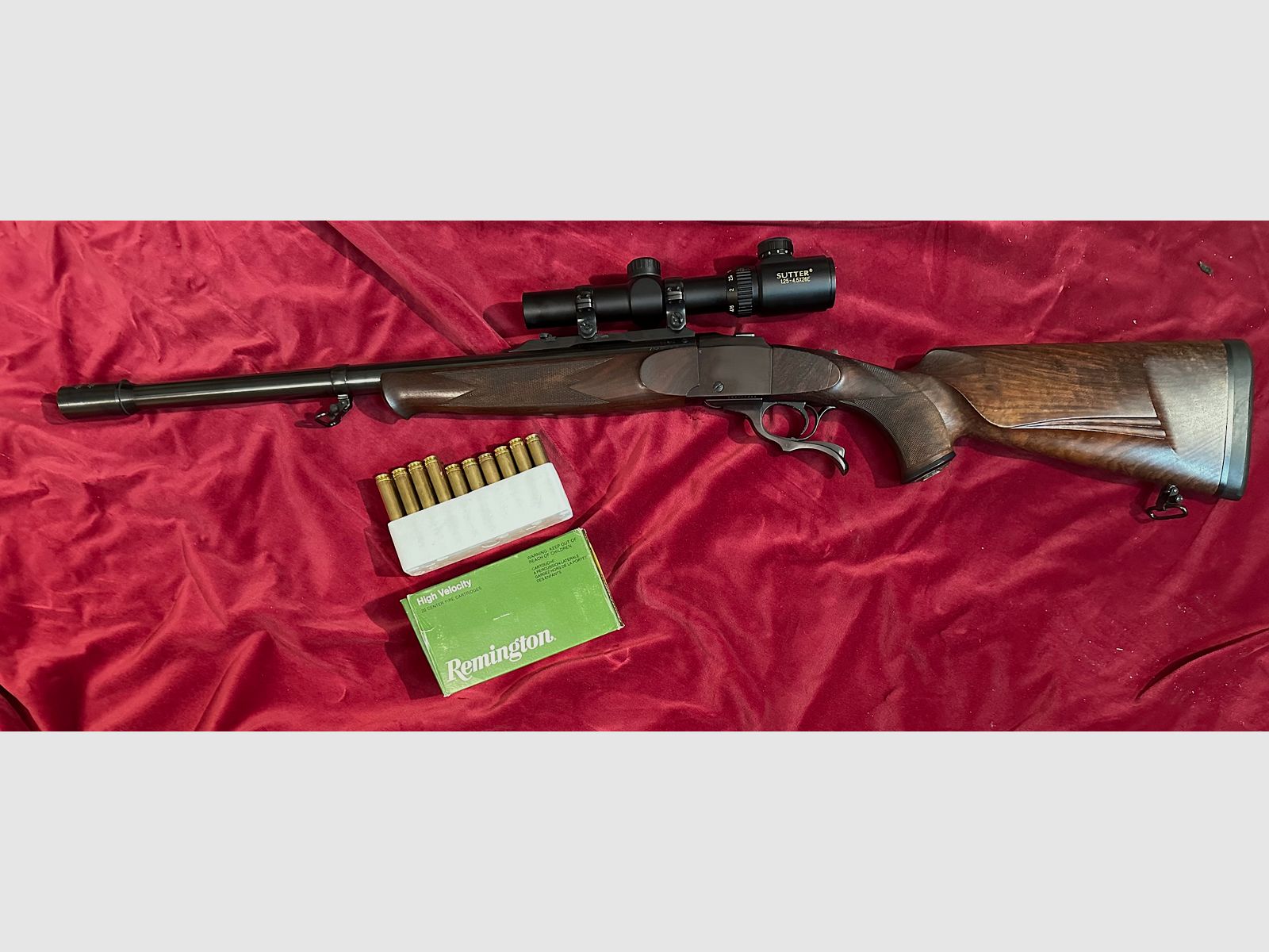 Großwidbüchse   Schöne Ruger Nr 1. Einzelstück Kal 458