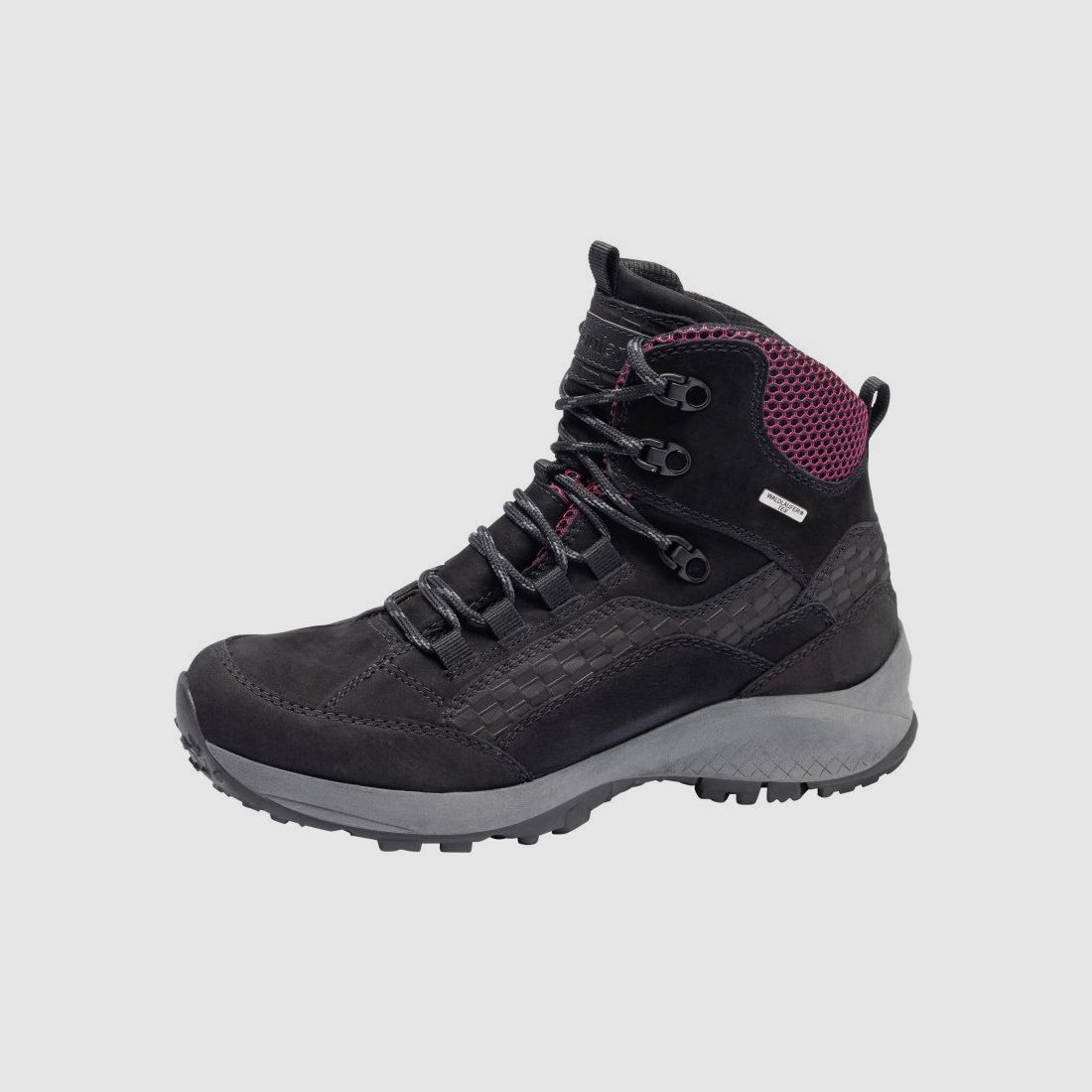 Waldläufer Damen Halbstiefel H-Emma Schwarz Fuchsia 6,5 UK - 40 EU