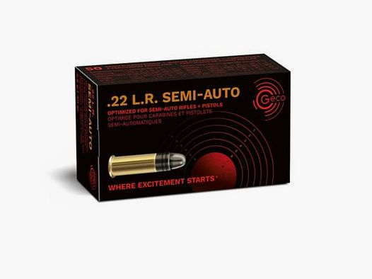 GECO KK-Munition .22lr SEMI-AUTO 50 Stk SONDERPREIS ab 0,10/Stk