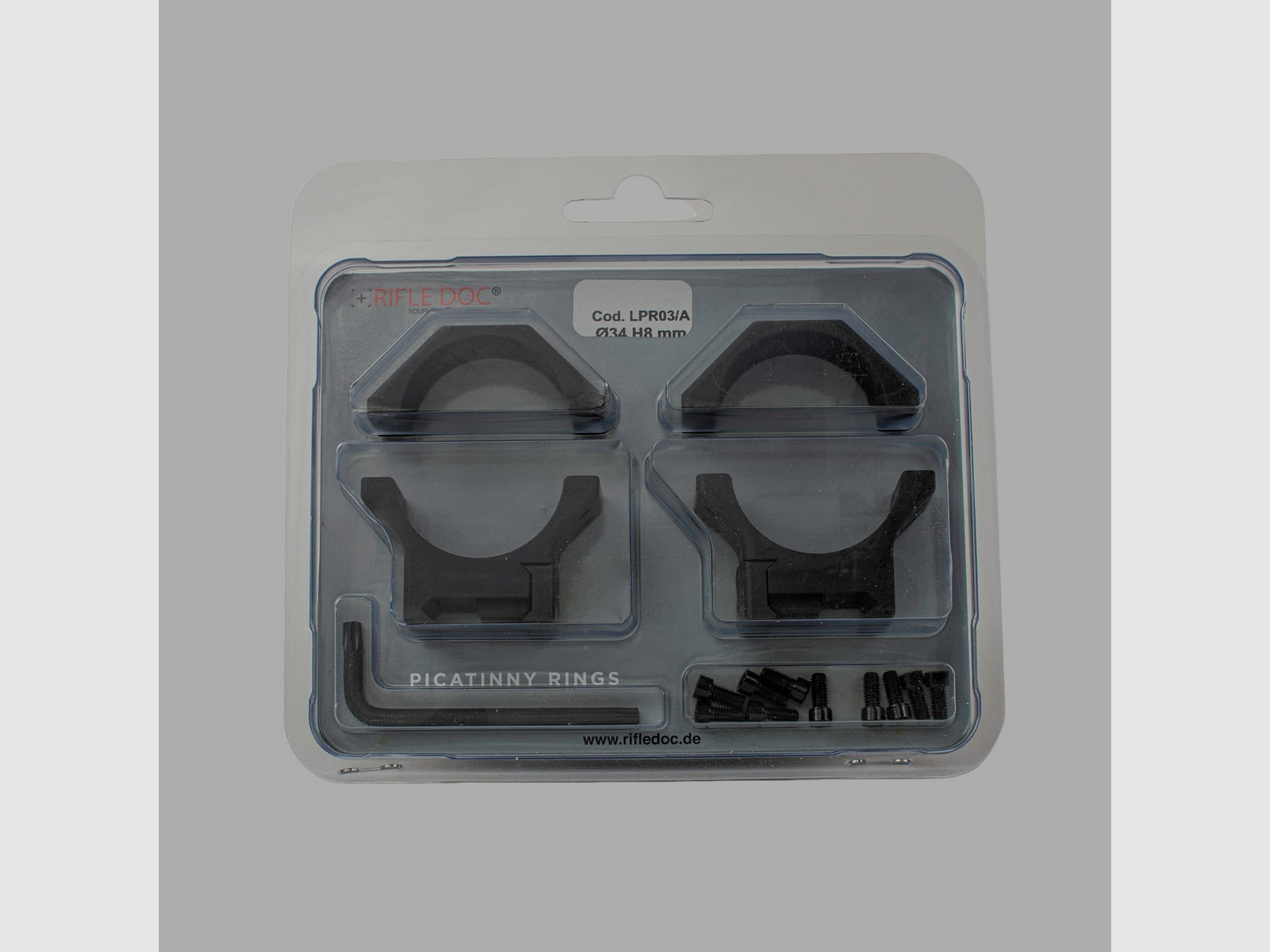 Zielfernrohrmontage Ø34mm Höhe 8mm