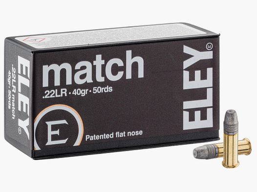 Munición ELEY Match 22lr (caja de 50)