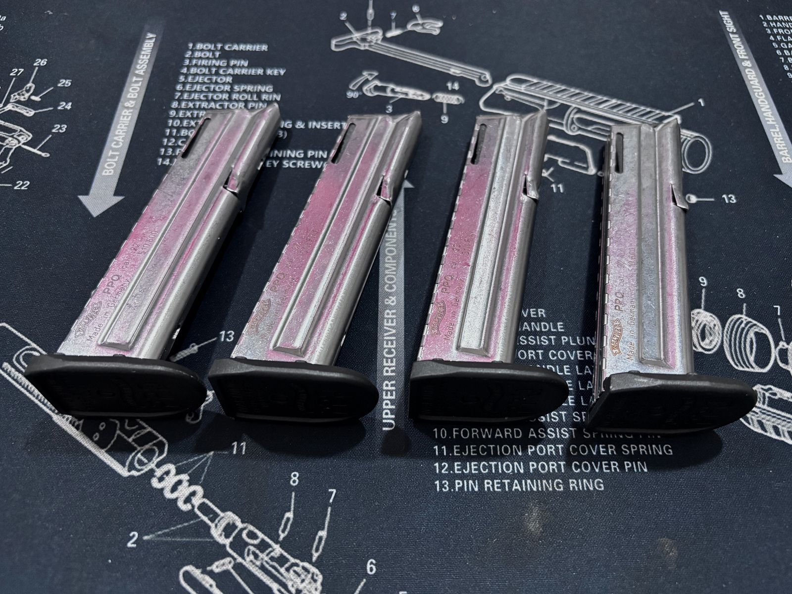 4 x Walther PPQ .22 lr. Magazine