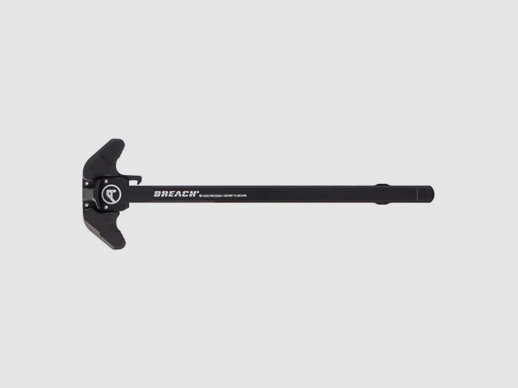 AERO PRECISION BREACH CHARGING HANDLE W/SMALL LEVER, Schwarz