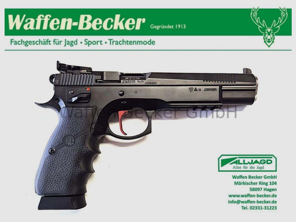 CZ CZ75 SP-01 6.1 SA (Shadow 2 Target) 6" loop kal. 9mm Luger, afbeelding 2 van 3