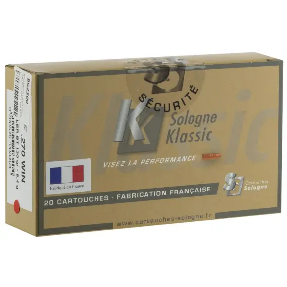 Hunting Bullets Sologne Klassic Caliber 270 Win Nosler Ballistic Tip